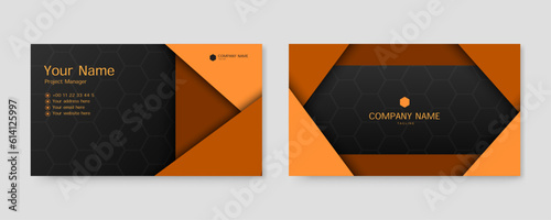 gradient abstract business card