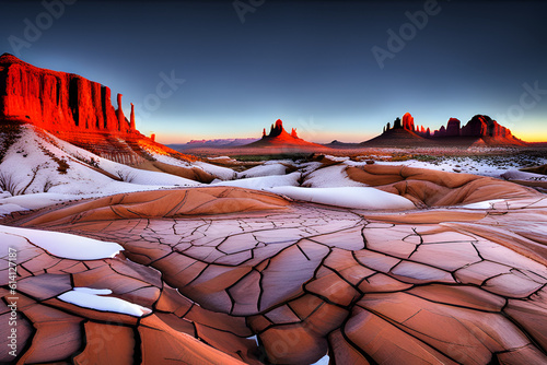 sunrise in the mountains  created using AI Generative Technology	
