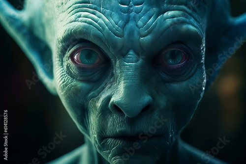 Portrait of an alien from another world