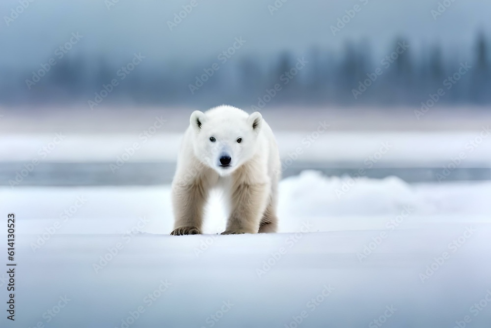 polar bear cub polar bear cub