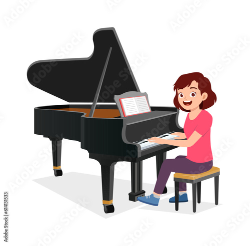 young good looking adult play piano