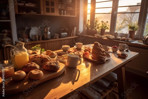 the buffet breakfast awaits you Generative AI