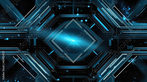 Abstract technology illustration for background or wallpaper