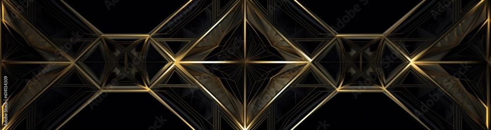 Black and gold luxury background. Generative AI Black and gold luxury background. Generative AI