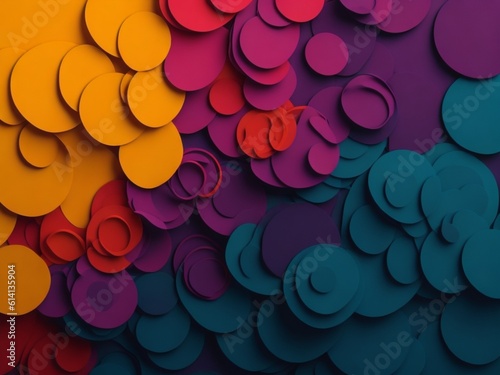 Photo a colorful background with circles © tarun