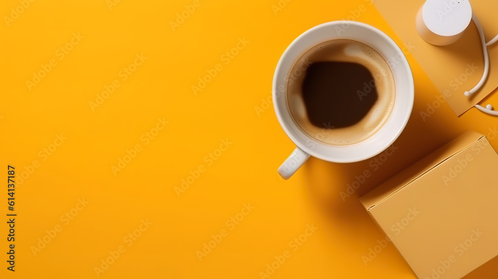 Cup of coffee latte isolated on white backgroud with clipping path. Generative Ai Cup of coffee latte isolated on white backgroud with clipping path. Generative Ai