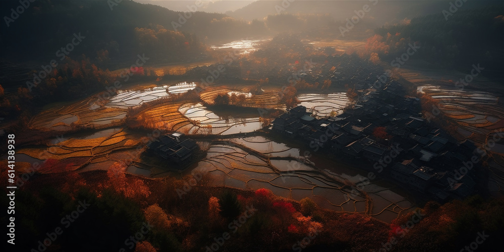 Terraced Field Scenery in Southern China
Terraced Field Scenery in Southern China