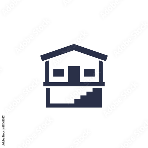 basement icon with a house