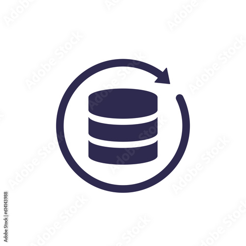 backup recovery icon, vector pictogram