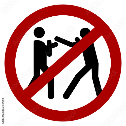 "No fight in this area" icon