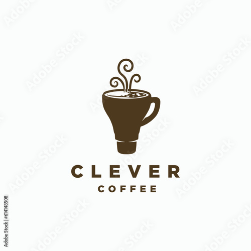 Coffee creative clever simple minimalist logo design inspiration ideas