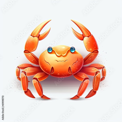 Illustration of a crab. Generative AI.