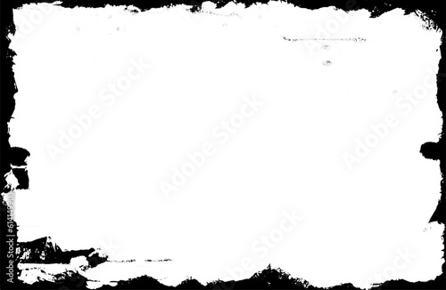 Fototapeta Naklejka Na Ścianę i Meble -  Grunge style frames are black on a white background