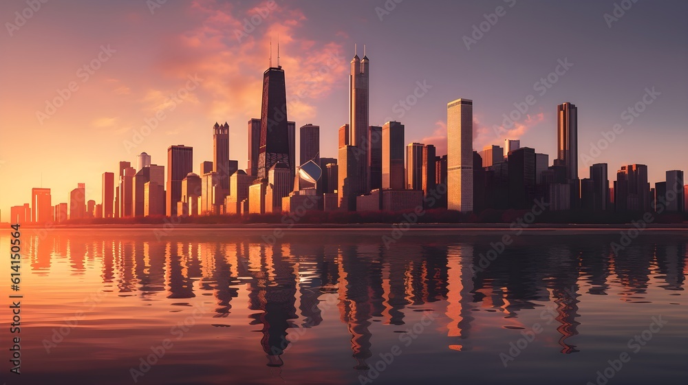 Chicago skyline photography for modern spaces