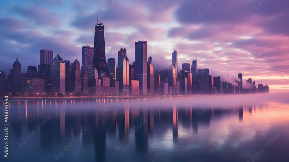Capture the dynamic spirit of chicago's skyline