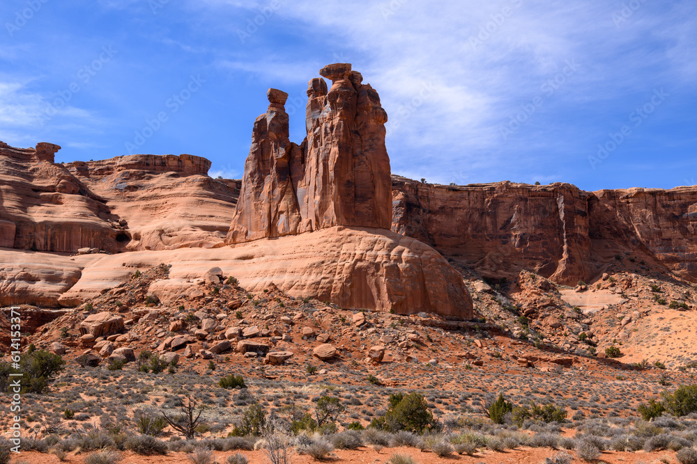 Landscape photograph taken in Arches National Park in Utah. Landscape photograph taken in Arches National Park in Utah.