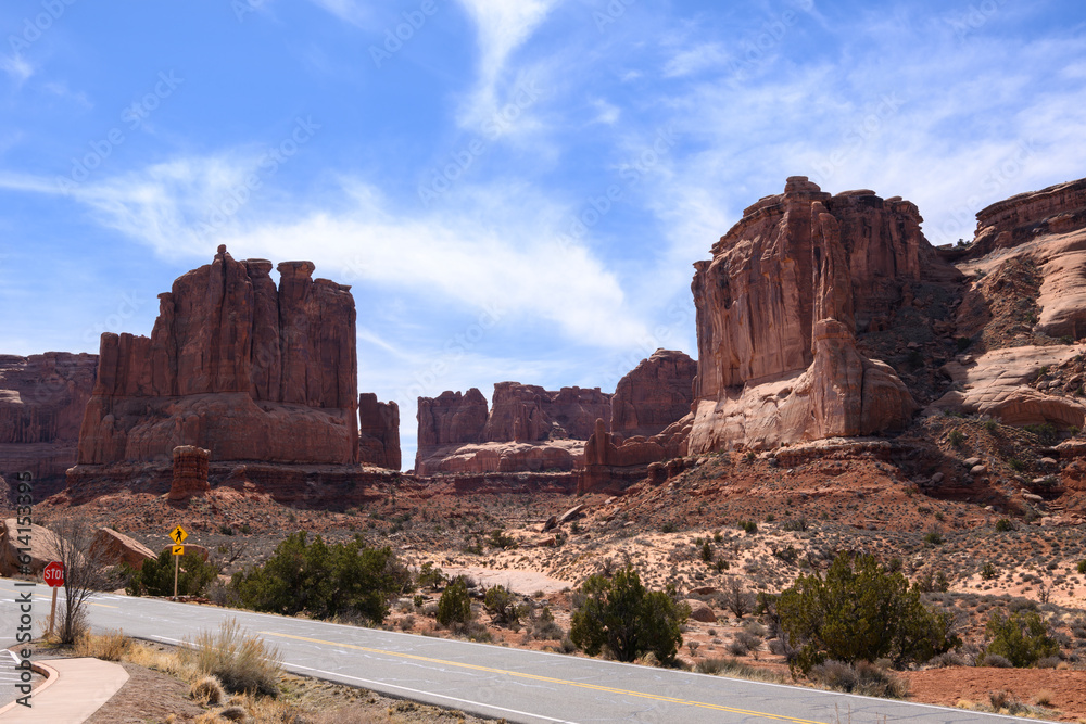 Landscape photograph taken in Arches National Park in Utah.