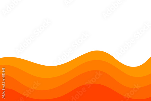 Orange Wave Curve Wavy Liquid Water Orange Juice Abstract Element Transparent Background Vector. Border Frame Summer Summertime Halloween Gradient Colors Decoration Flat Simple Normal Design