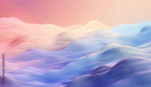 watercolor pastel sky cloud background, abstract sunset sky with puffy clouds, Abstract painting banner,