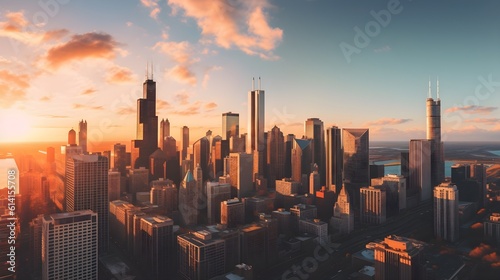 Elevate your space with captivating chicago skyline photos photo