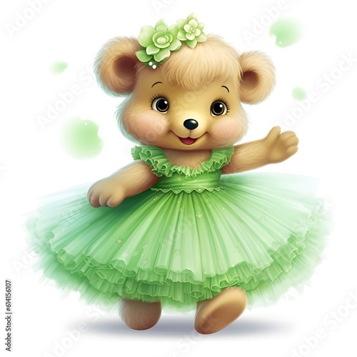 Express your love for dance with a cute and colorful teddy bear
