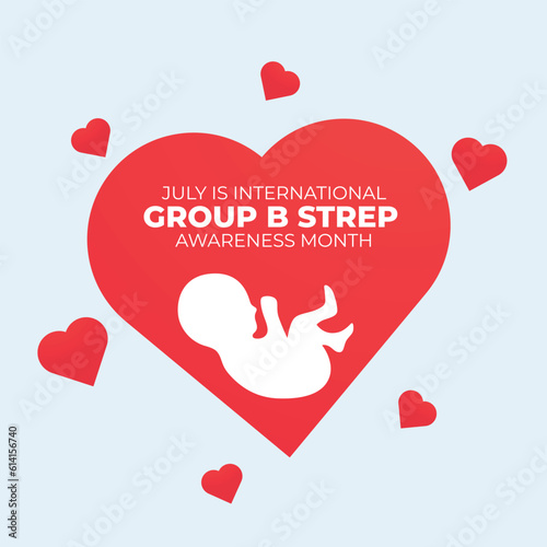 international group b strep day design template for celebration. international group b strep vector design. group b strep awareness. baby vector design.