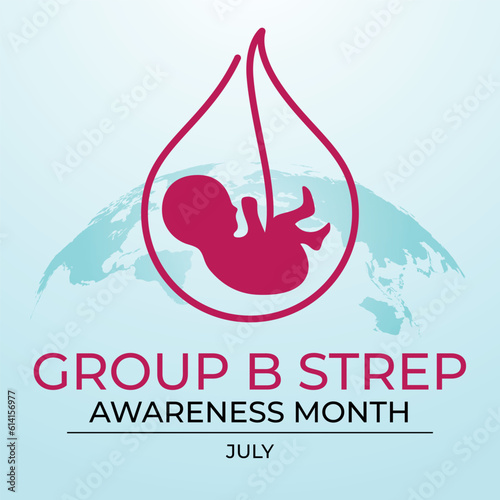 international group b strep day design template for celebration. international group b strep vector design. group b strep awareness. baby vector design.