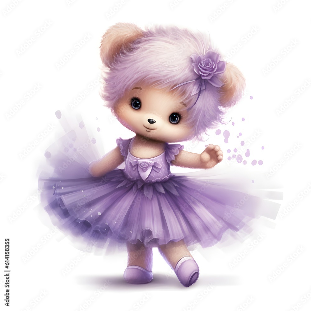 Infuse your designs with the grace and cuteness of a ballerina bear