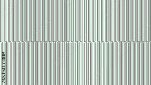 3D grey green glimmer metallic stripe pattern. Line metallic textured wall.