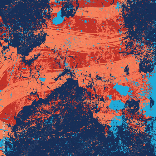 Grunge texture of blue color, covered with scratches