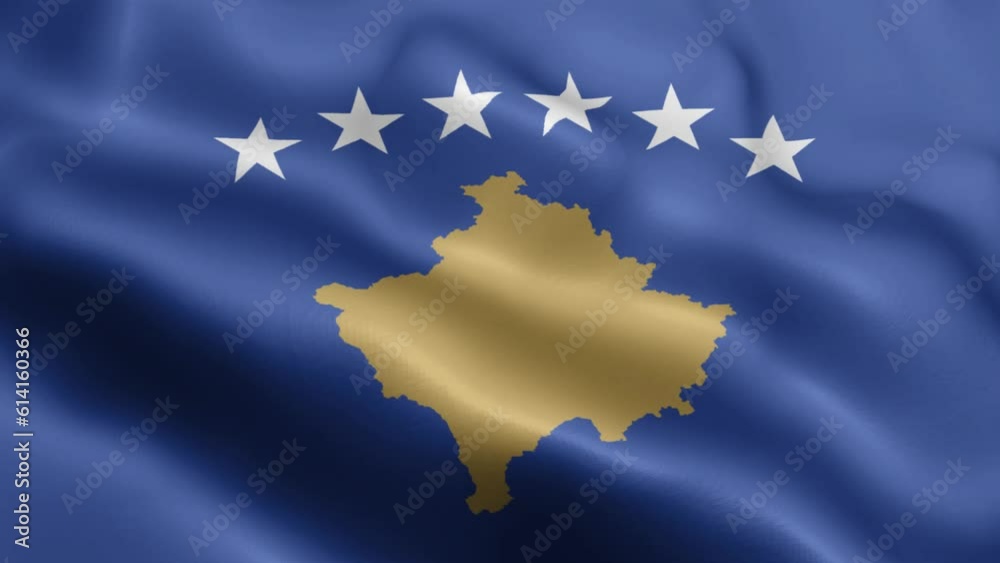 Kosovo Flag Video Waving In Wind Kosovo Flag Kosovo Flag Background