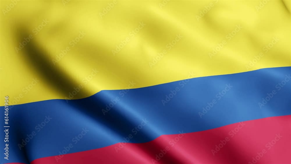 Colombia Flag Video Waving In Wind Colombia Flag Colombia Flag
