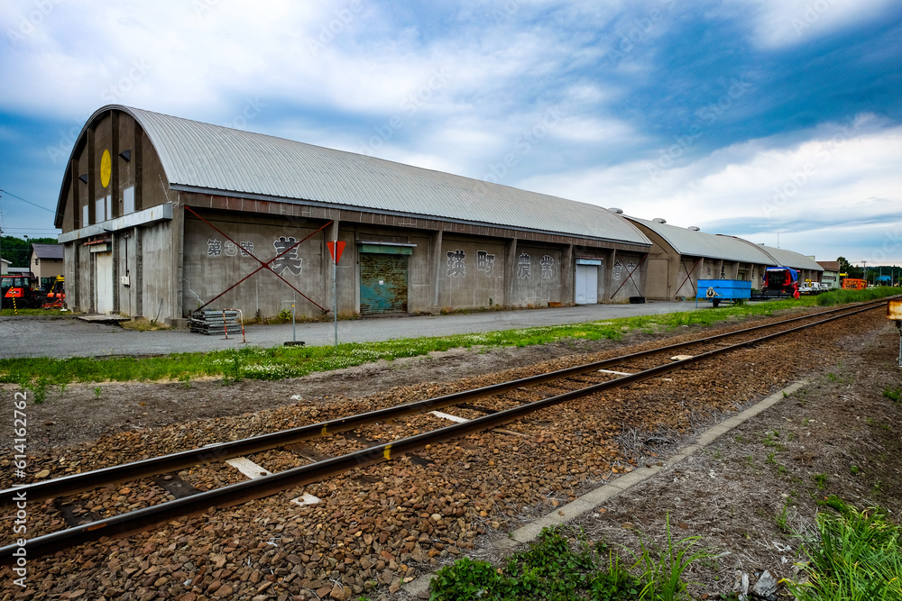 Fototapeta premium 北海道美瑛町の線路
