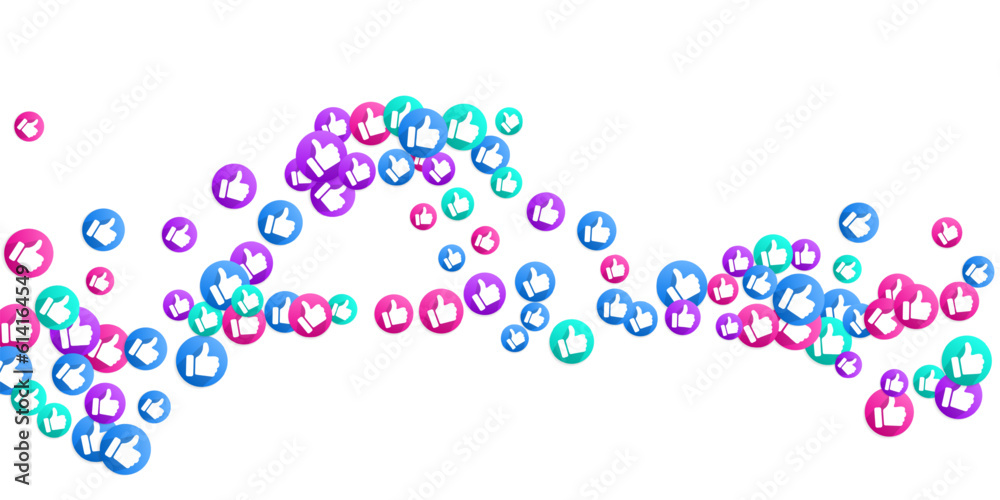 Thumbs up isolated vector like social media sign symbols. Thumbs up isolated vector like social media sign symbols.