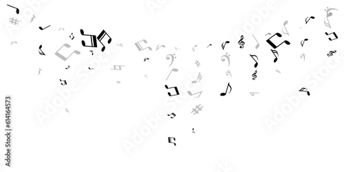 Music notes cartoon vector design. Sound