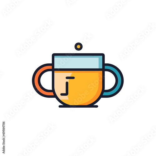 Simple Coffee Mug Vector Illustration. Clean and Crisp Design.