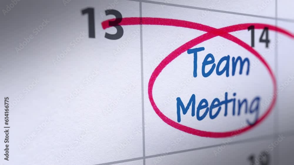 Animated Team Meeting Reminder in Calendar
Animated Team Meeting Reminder in Calendar