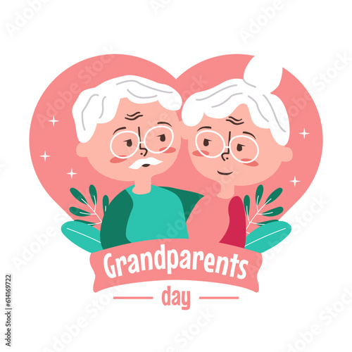 happy grandparents day poster template