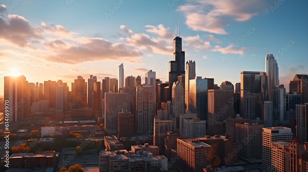 Immerse yourself in the dynamic charm of chicago's skyline