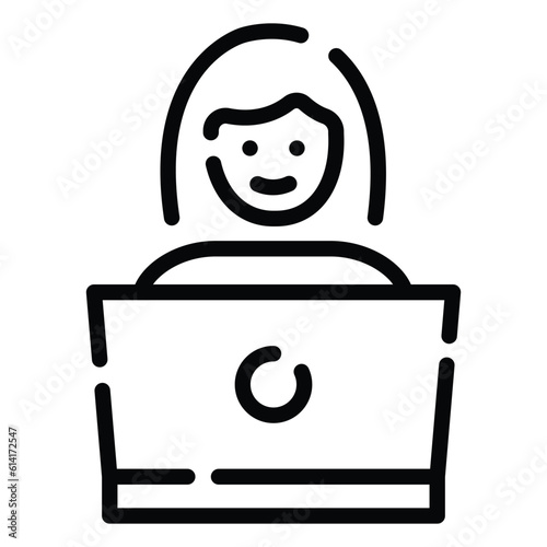 She ate her lunch, took a walk, and went back to online�work