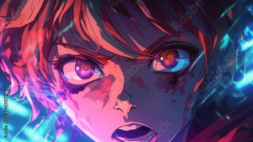 Angry anime girl