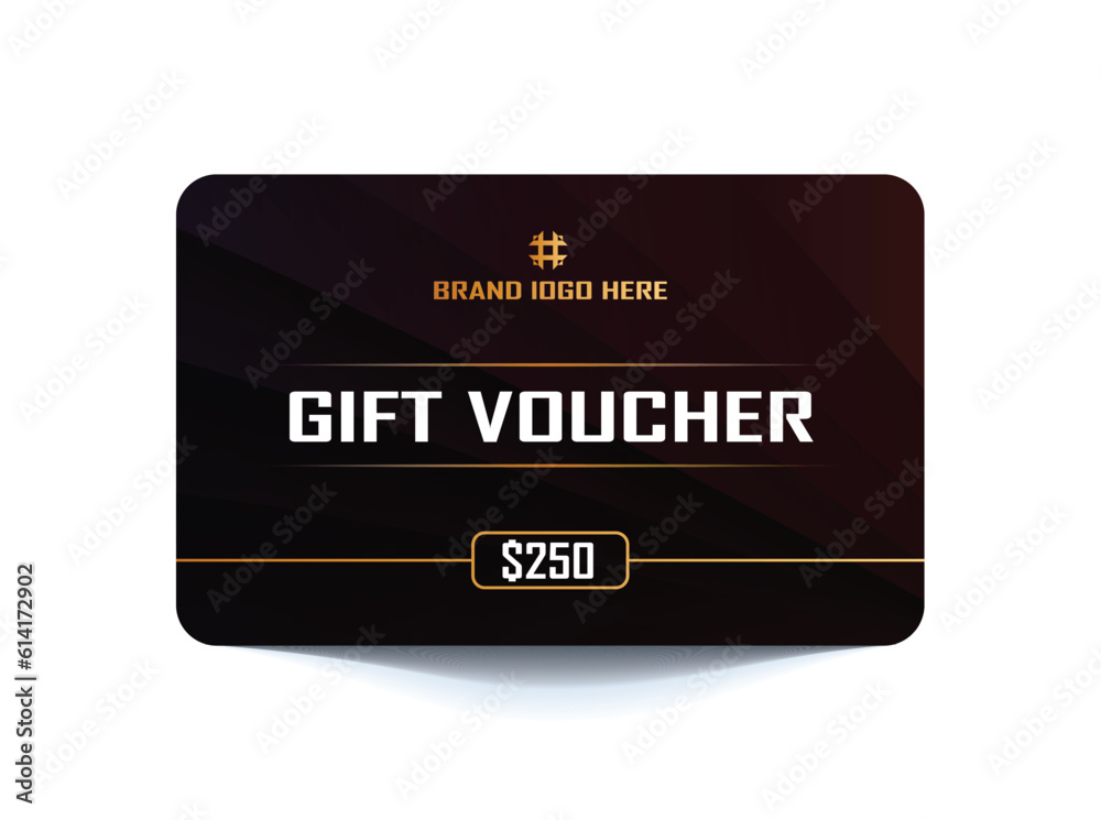 Gift voucher card template
