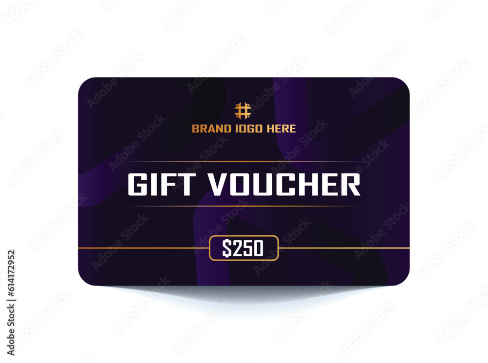 Gift voucher card template