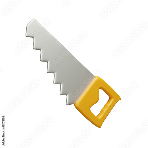 Bilde på lerret handsaw 3d illustration