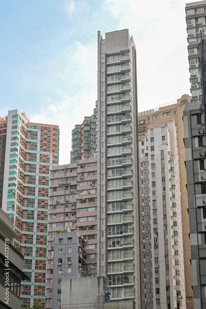 Naklejka premium Hong Kong Residential Skyscrapers