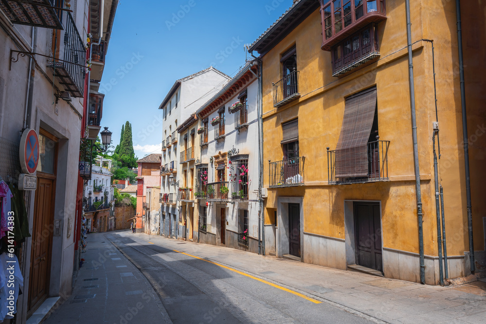 Cuesta de Gomerez Street - Granada, Andalusia, Spain