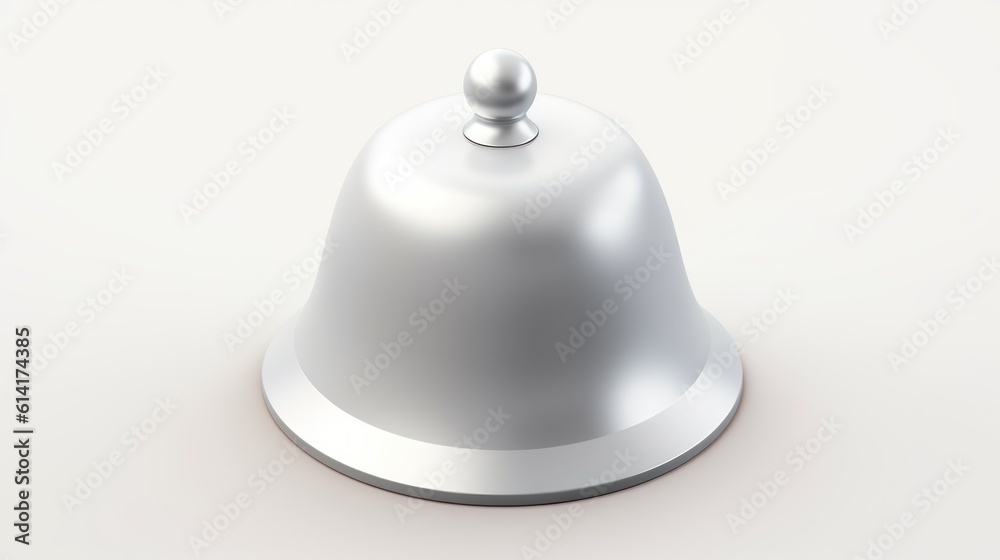 Bell on white HD 8K wallpaper Stock Photographic Image