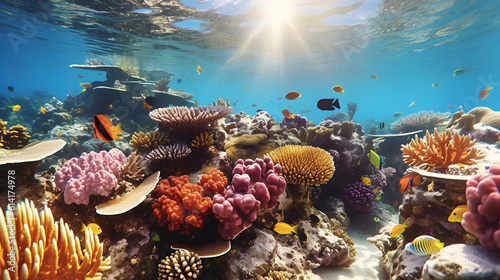 Environmental protection Coral reef, Generative Ai