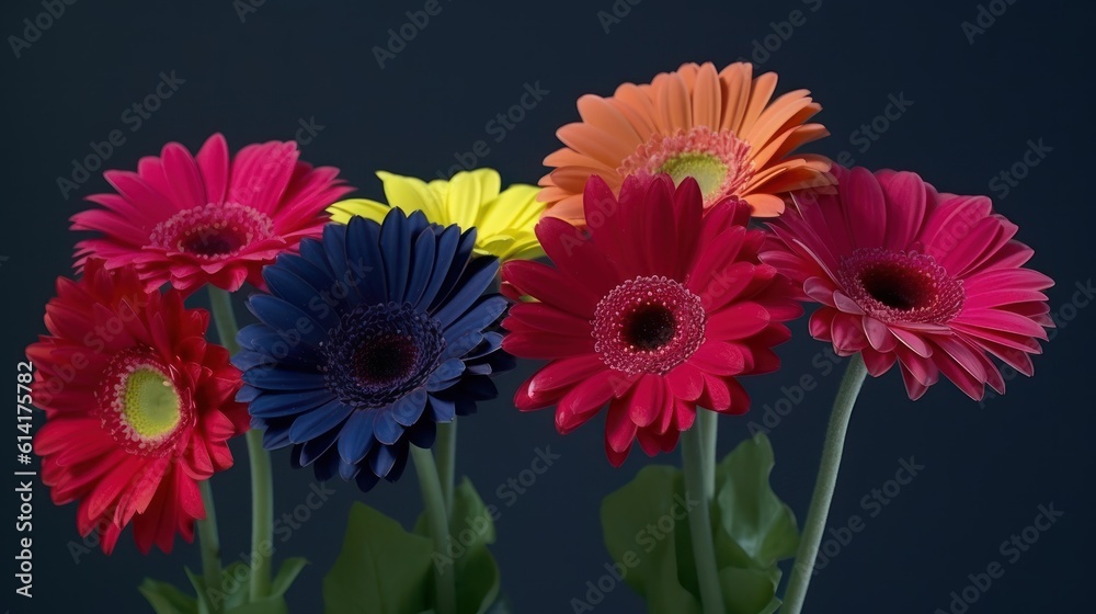 red and yellow gerber HD 8K wallpaper Stock Photographic Image red and yellow gerber HD 8K wallpaper Stock Photographic Image