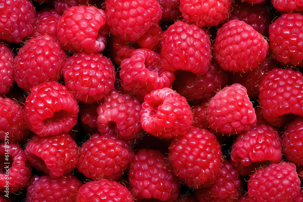 seamless background of many beautiful and shiny raspberry, top view. seamless background of many beautiful and shiny raspberry, top view.